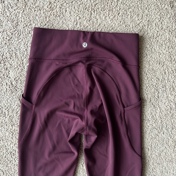 Lululemon Invigorate High-Rise Crop 23" Cassis Leggings - Picture 4 of 8